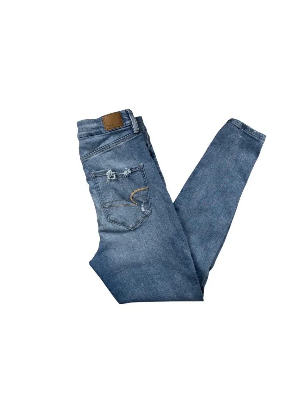 American Eagle Next Level Stretch High Rise Distressed Jegging Jeans Size 10